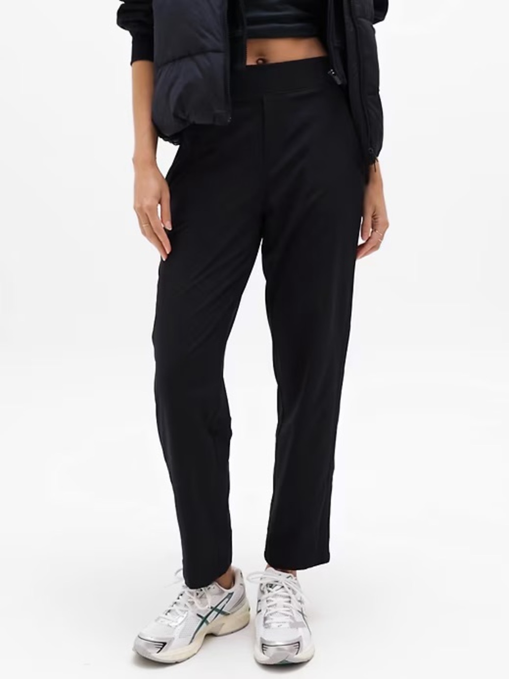 Athleta Black Brooklyn Lined Mid Rise Pants
